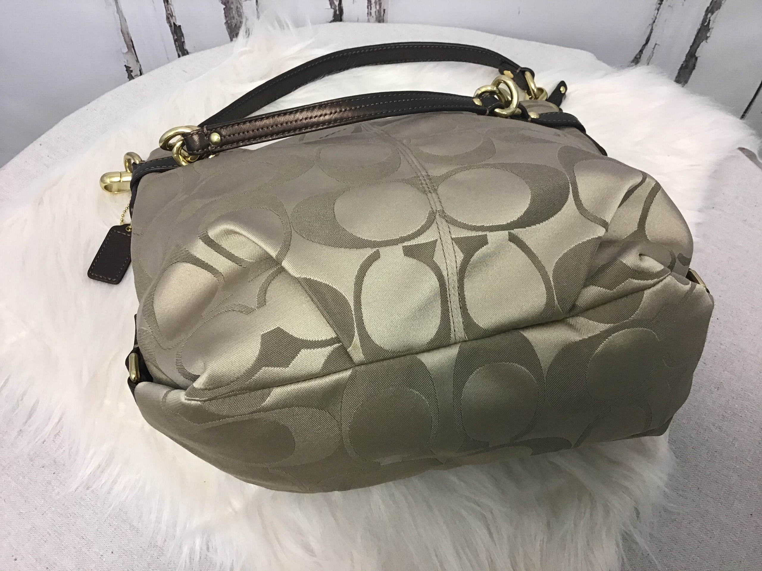 Coach Brooke Sateen Signature Shoulder Bag F17183 Indulge Designer Resale Boutique